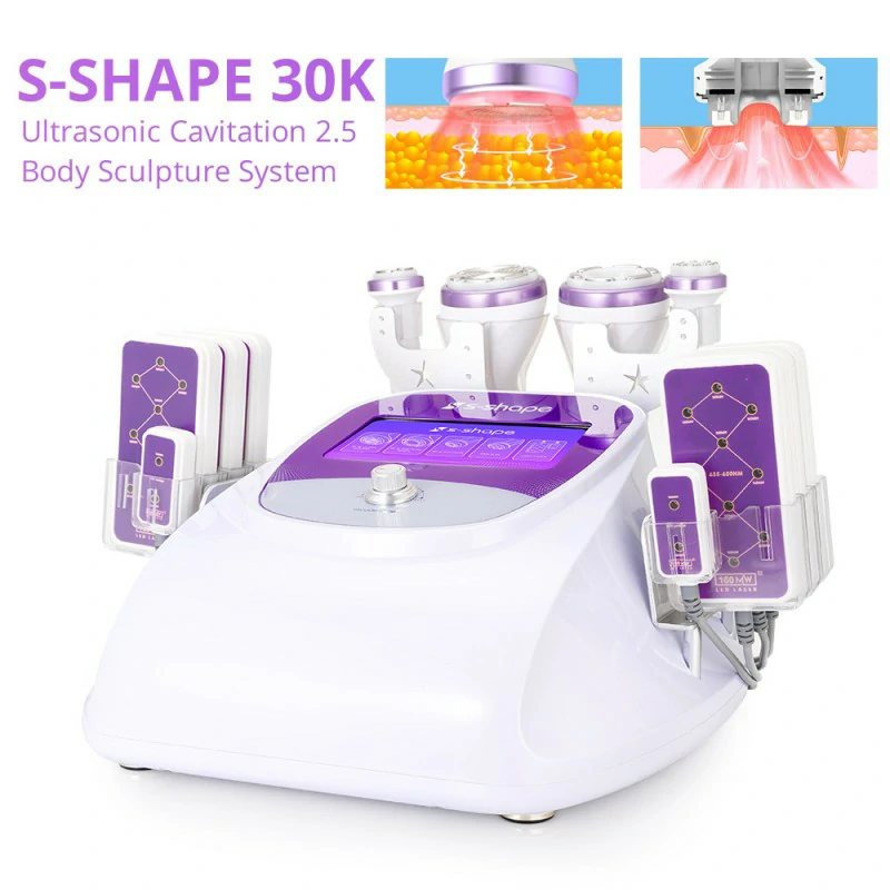  Cavitation Ultrasonic EL EMS RF Face Tightening Fat Loss