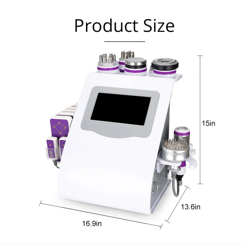 9 in 1 cavitation machine size