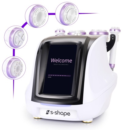 S-SHAPE Ultrasound  Cavitation 30K EMS EL Vacuum Body Shaping Face Care Machine