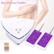 Home use 635&650nm 5mw 2 Pads LED lipo Laser padlles LLLT Led Slimming Weight Fat Loss Machine 