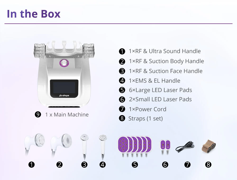 Mini S SHAPE 30K Ultrasonic Cavitation Machine – Camellia Alise